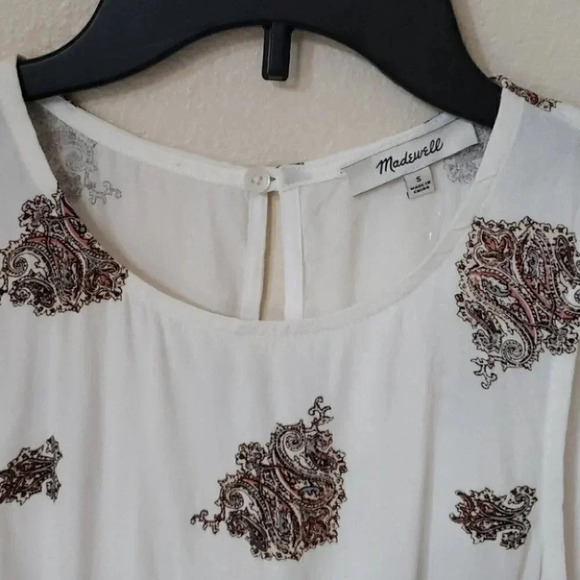 NWT Madewell Floating Paisley Peplum - Picture 3 of 9